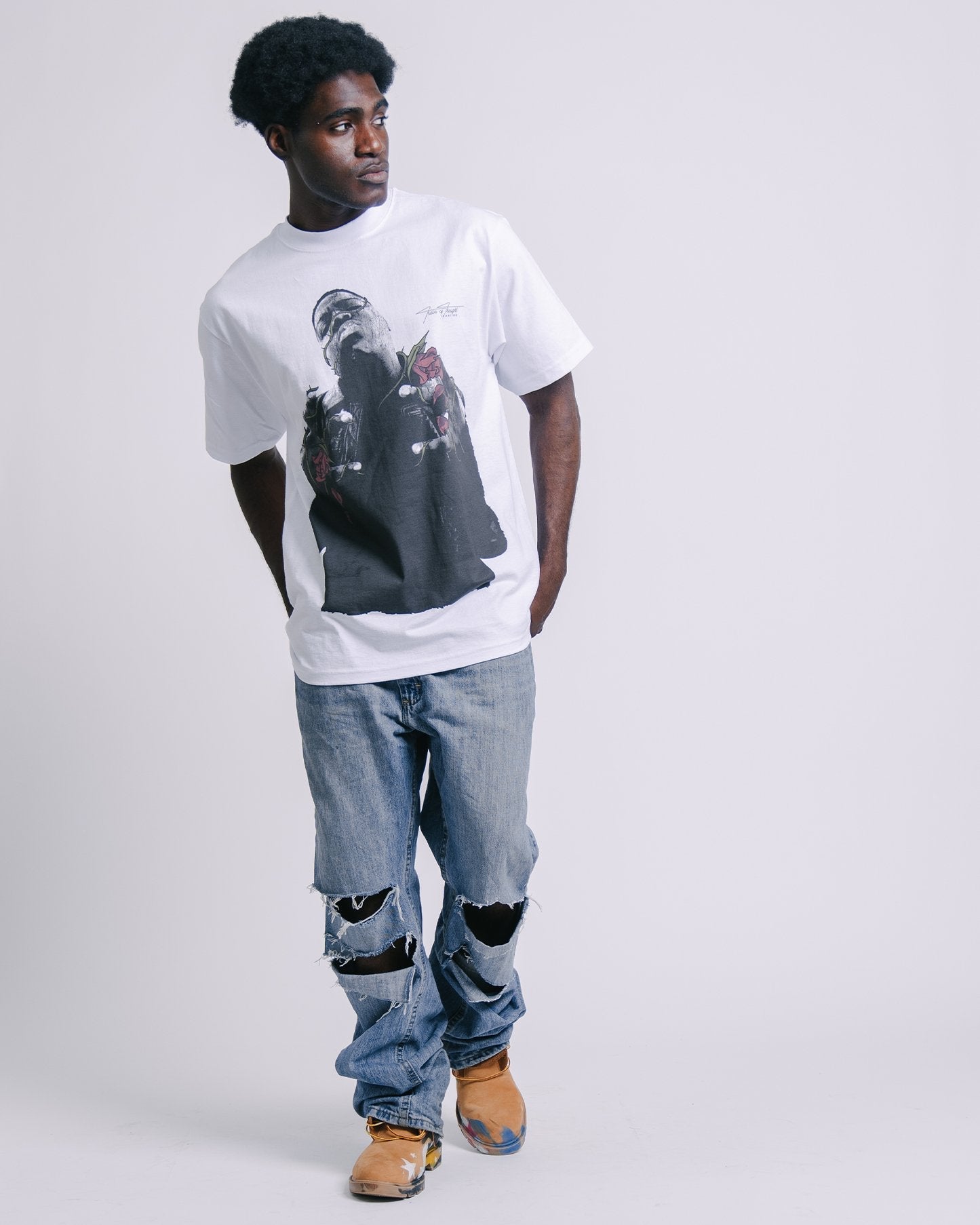 Dead Rose BIGGIE White Tee