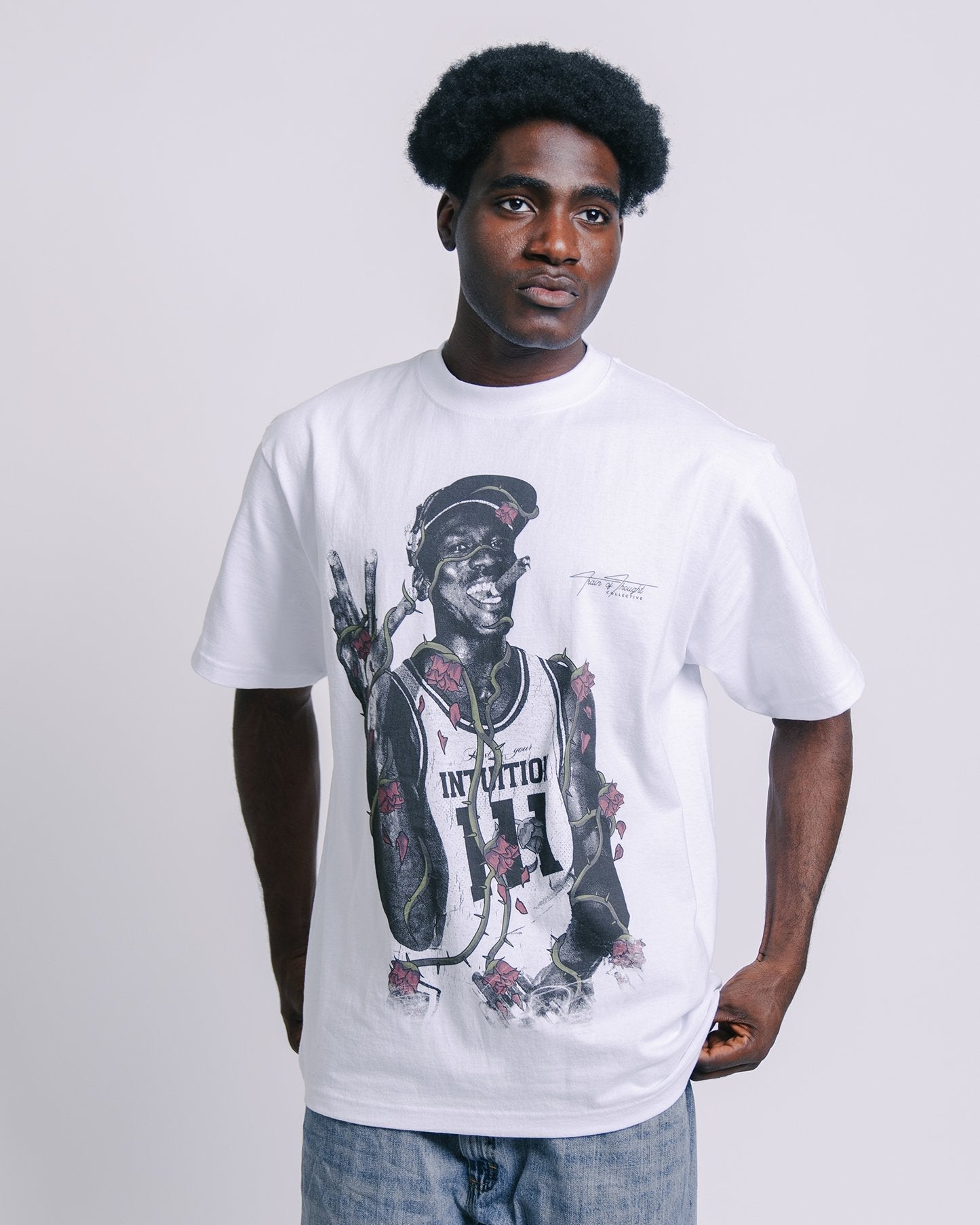 Dead Rose MJ White Tee