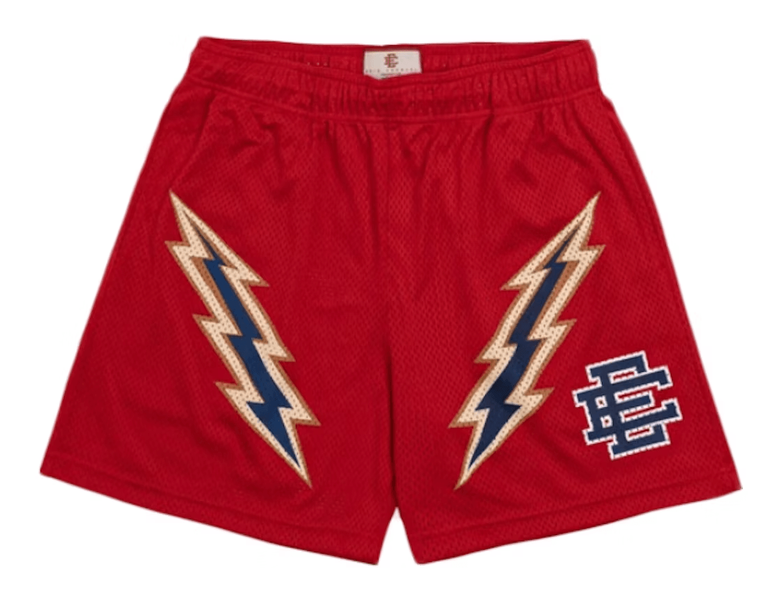 Eric Emanuel EE Basic Lightning Bolt Short Red/Copper/Blue - Off Brand ApparelEric Emanuel EE Basic Lightning Bolt Short Red/Copper/Blue