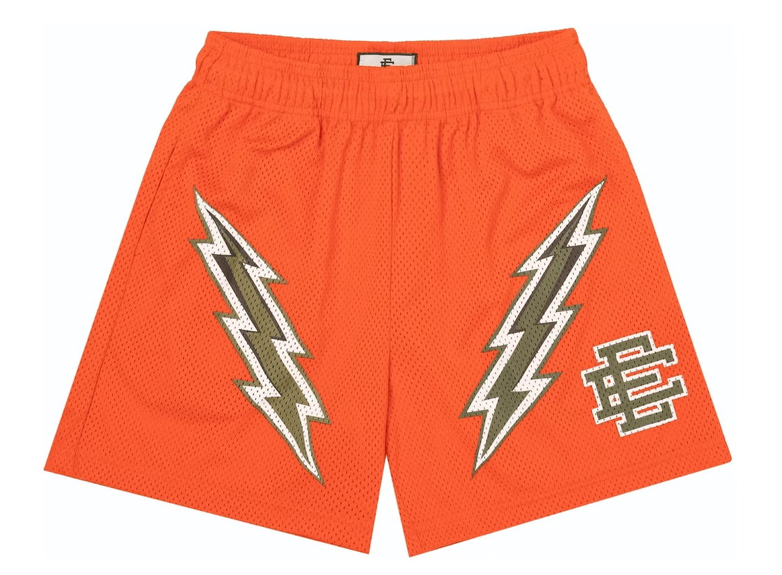 Eric Emanuel EE Basic Shorts Orange Bolt - Off Brand ApparelEric Emanuel EE Basic Shorts Orange Bolt