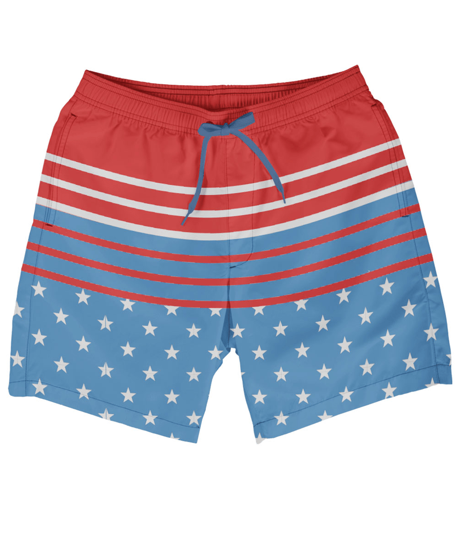 Freedom's Calling Stretch Swim Trunks