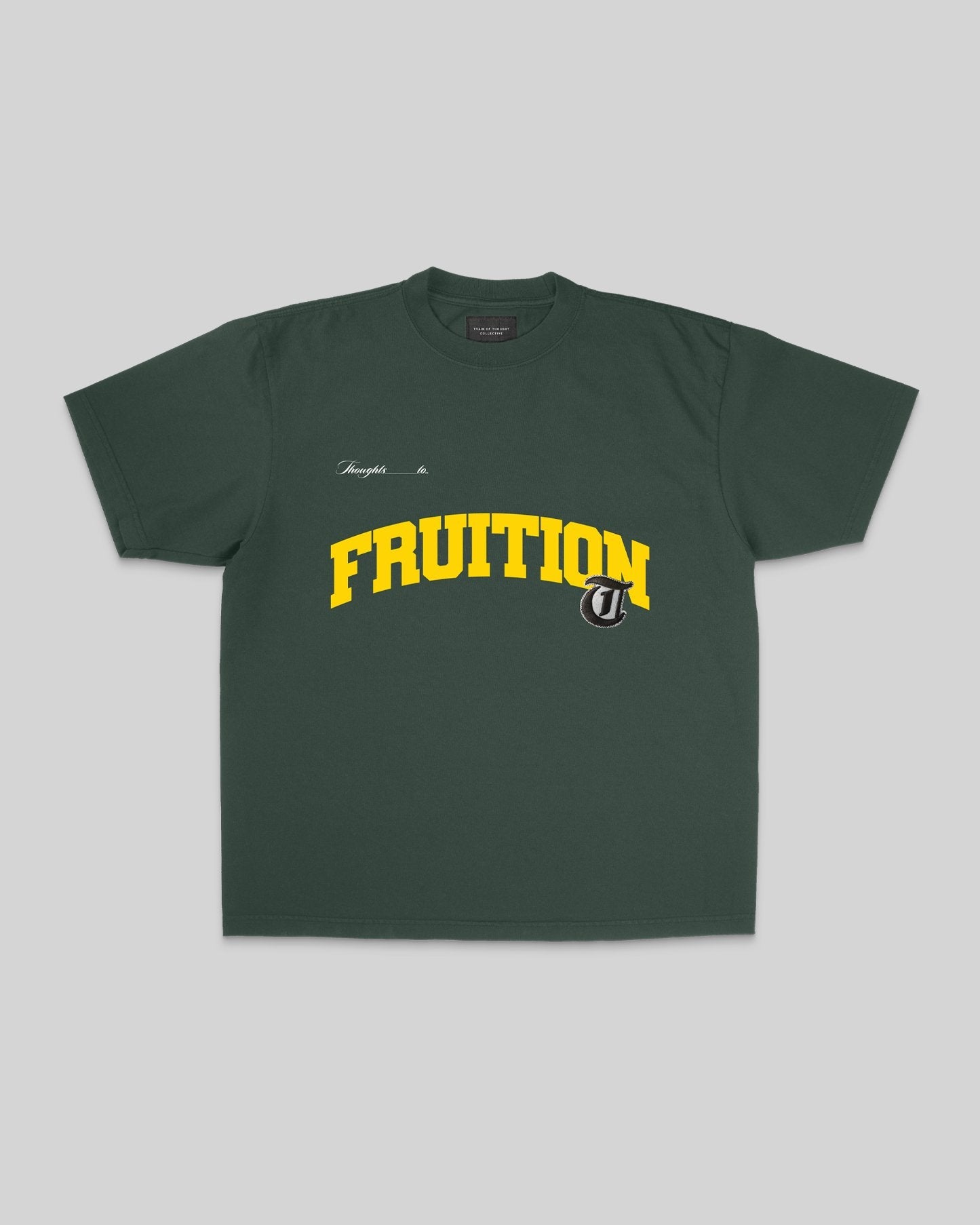 Fruition Applique Oversized Green Tee