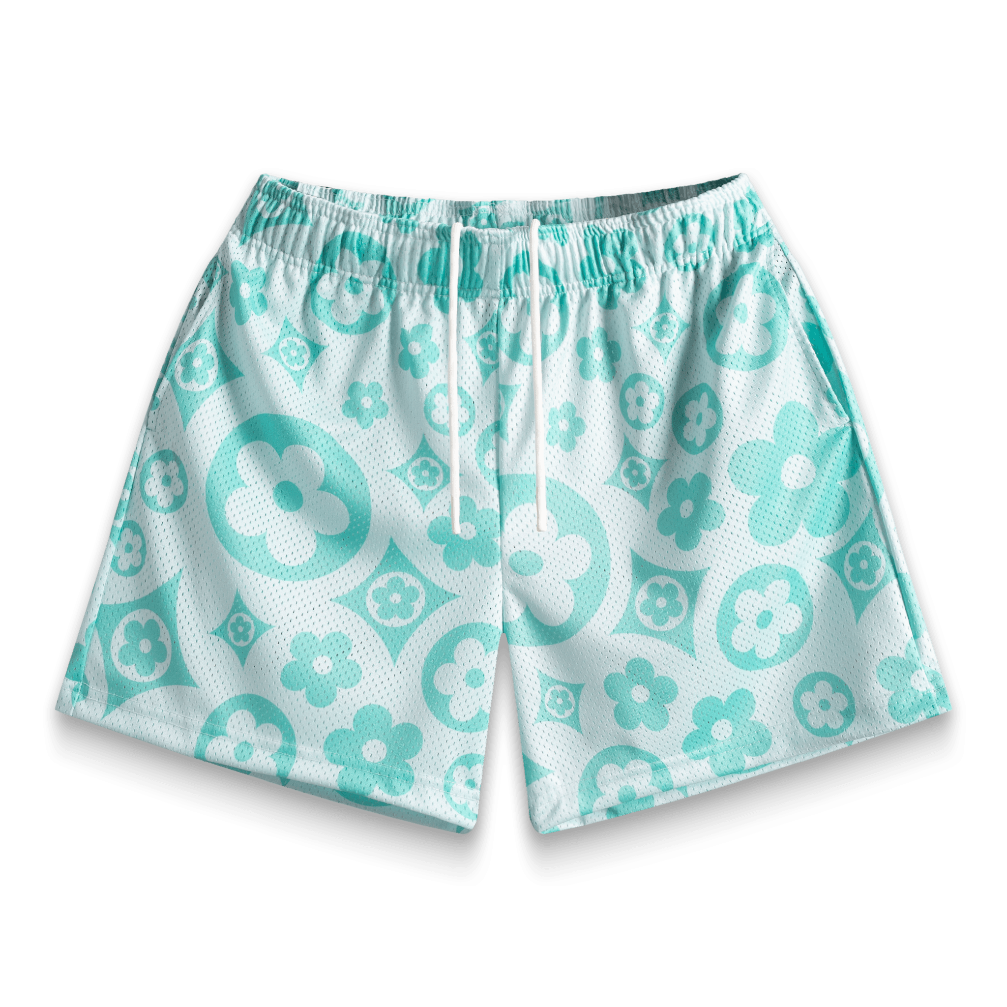 Green Pastelle Flower Shorts - BYNXGreen Pastelle Flower Shorts