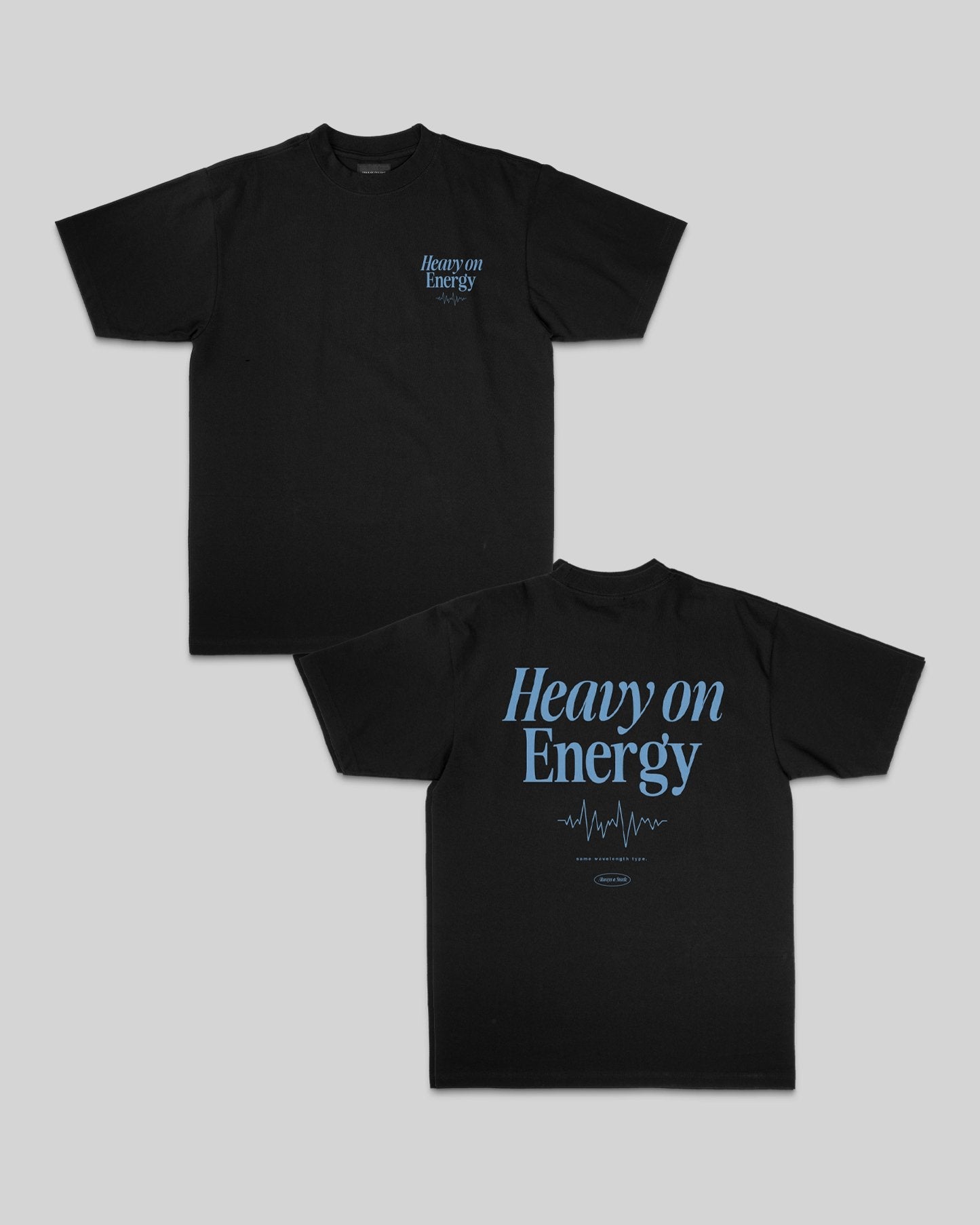 Heavy On Energy Black Tee