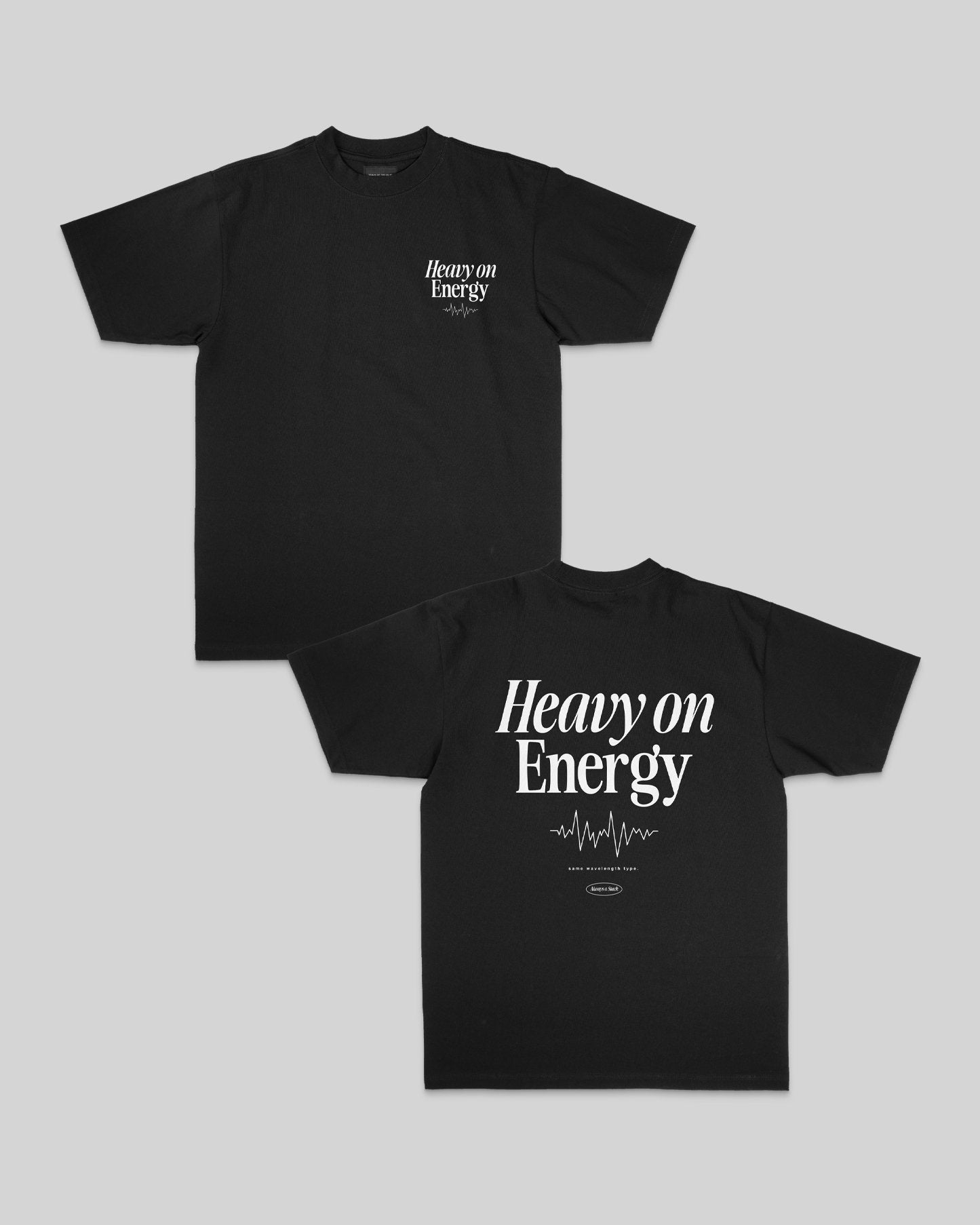 Heavy On Energy Black Tee V2