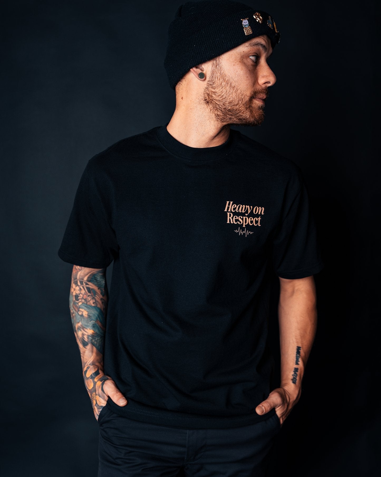 Heavy On Respect Black Tee