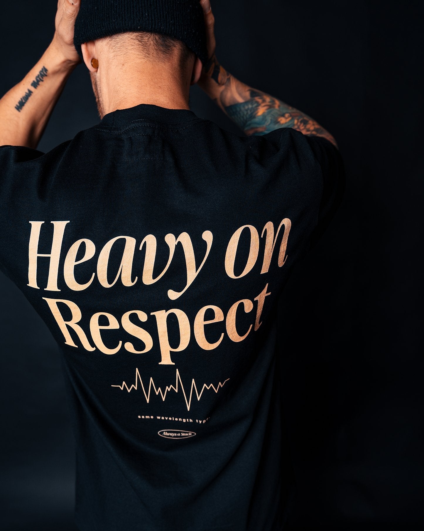 Heavy On Respect Black Tee