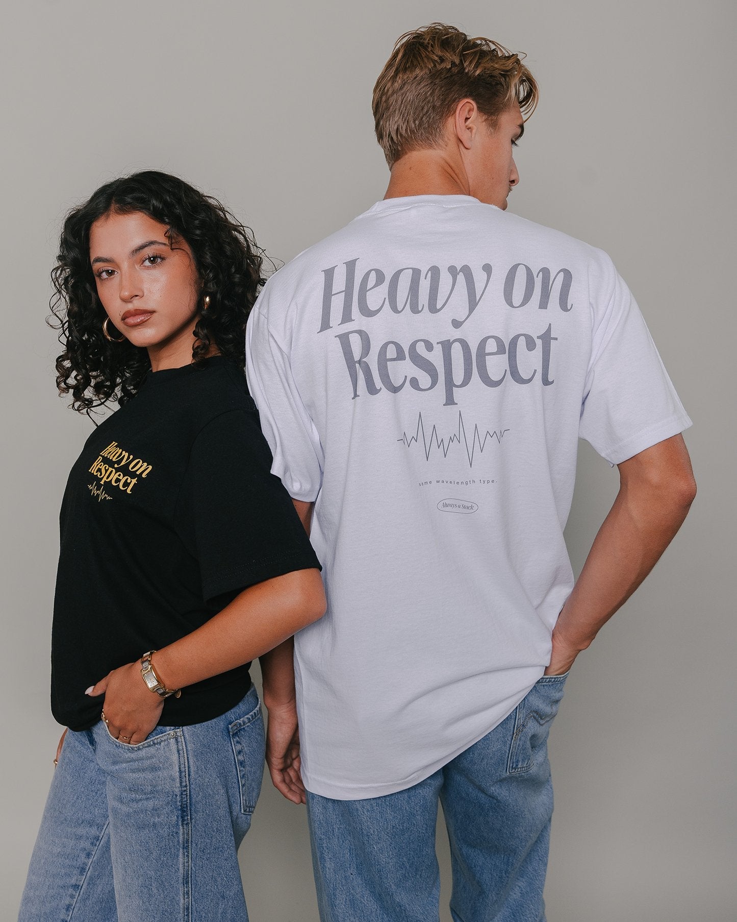 Heavy On Respect Black Tee V2