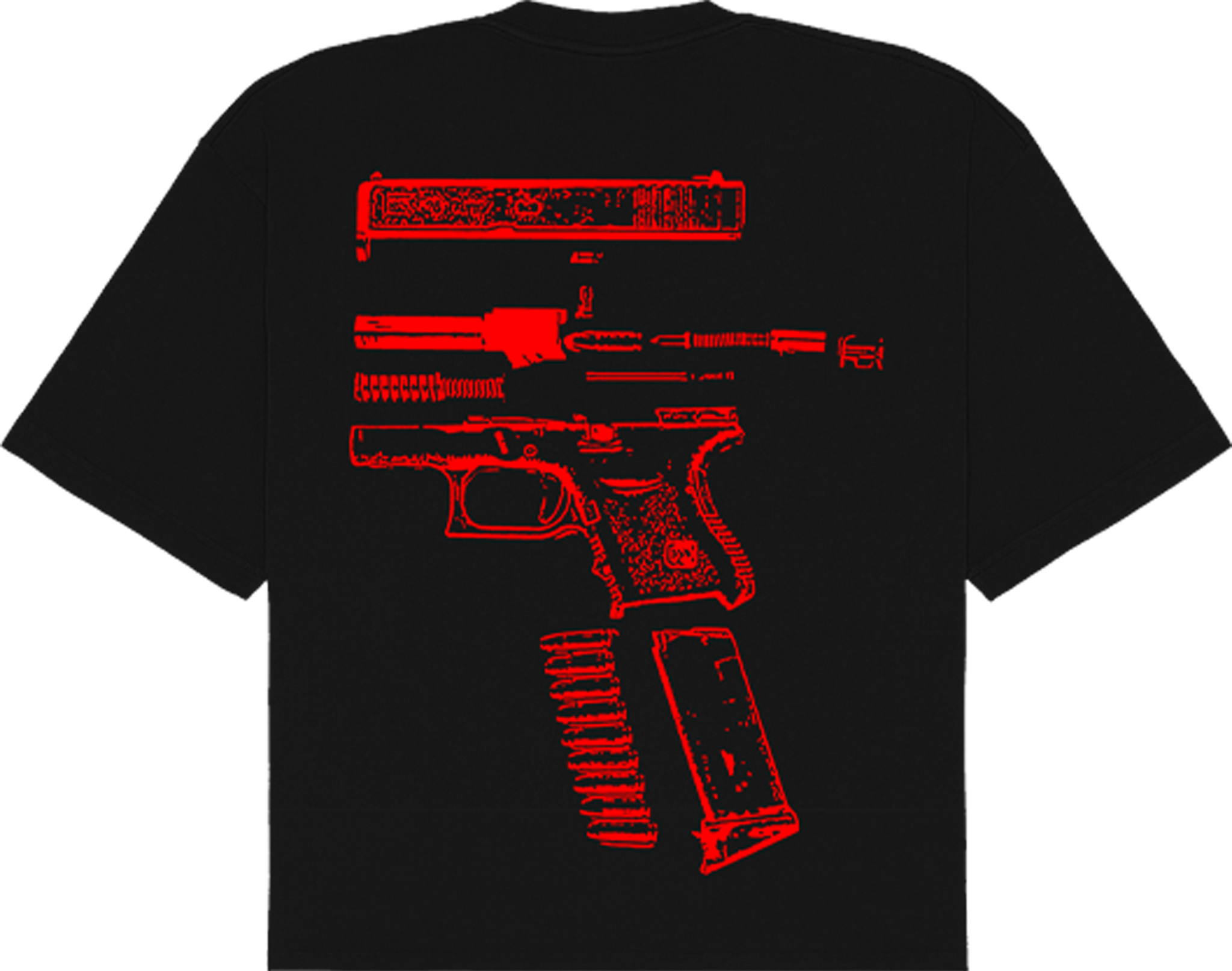 IN GLOCK WE TRUST OVERSIZED TEE (bred)