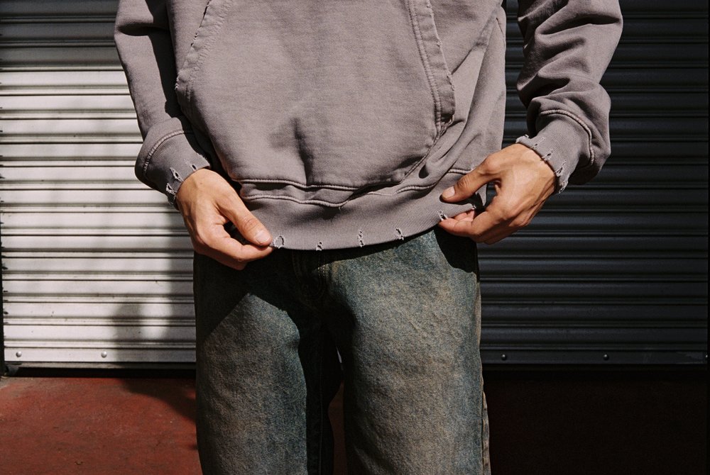 OVERSIZE HOODIE / AGED TAUPE GREY