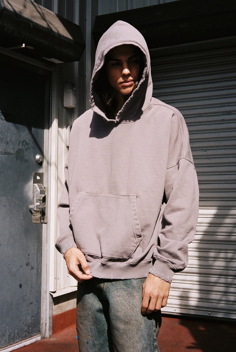 OVERSIZE HOODIE / AGED TAUPE GREY