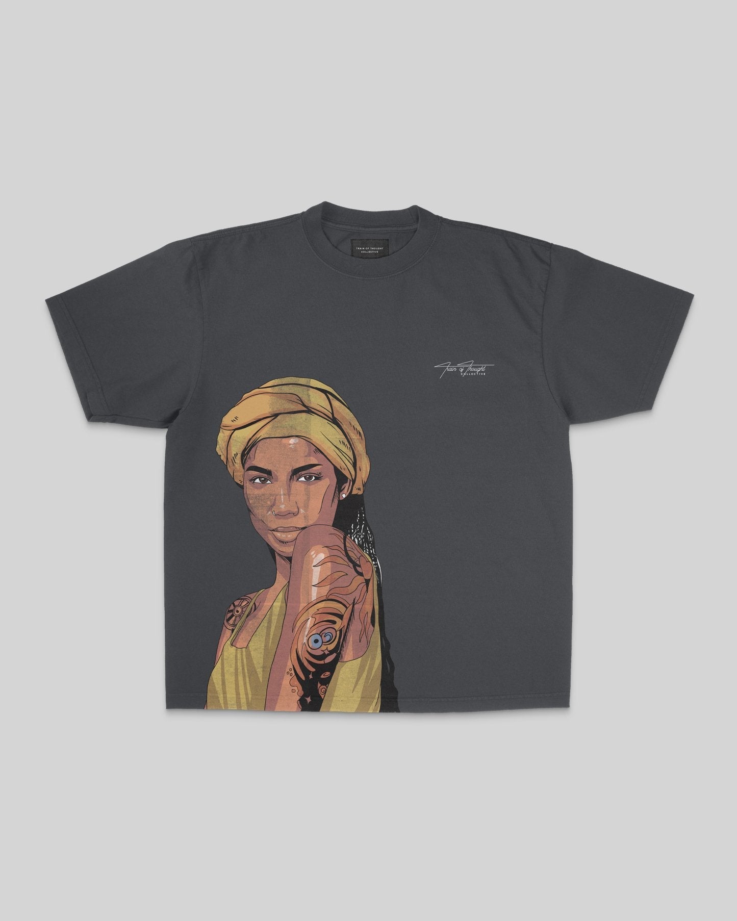 Jhene Big Face Oversized Shadow Tee