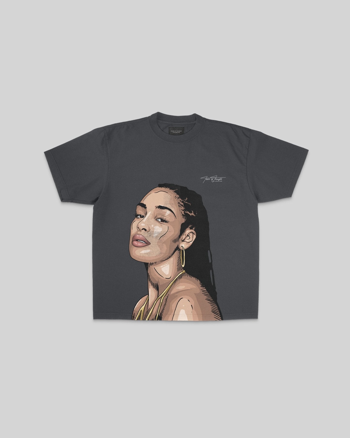 Jorja Big Face Oversized Shadow Tee