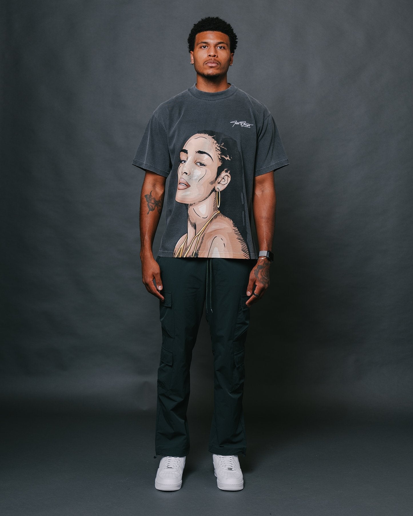 Jorja Big Face Oversized Shadow Tee