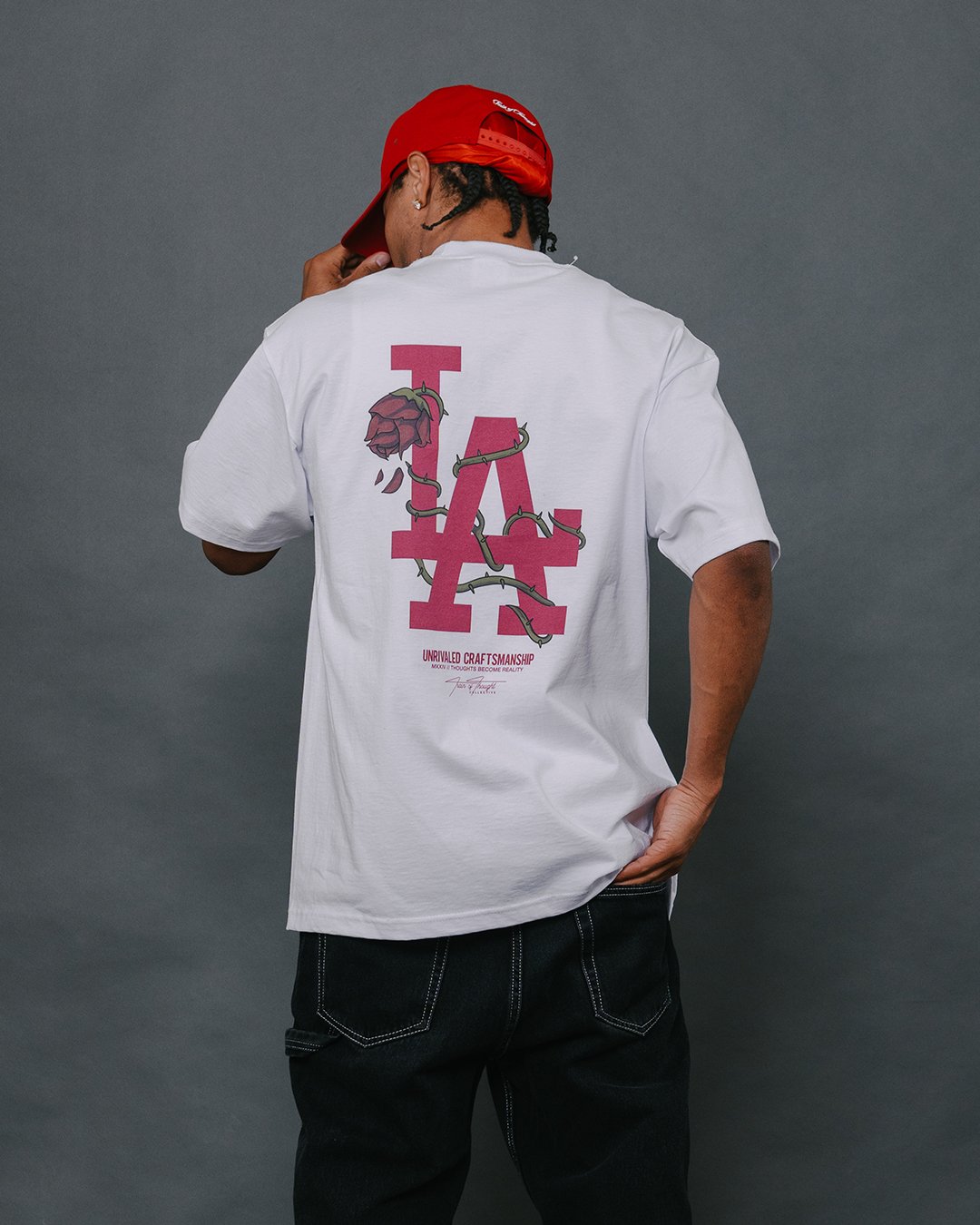 LA City Rose White Tee