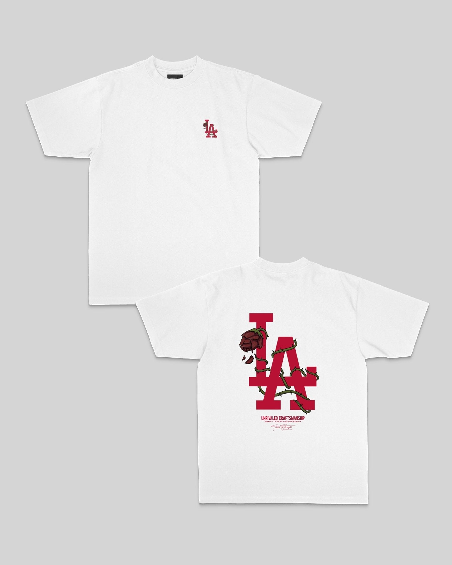 LA City Rose White Tee