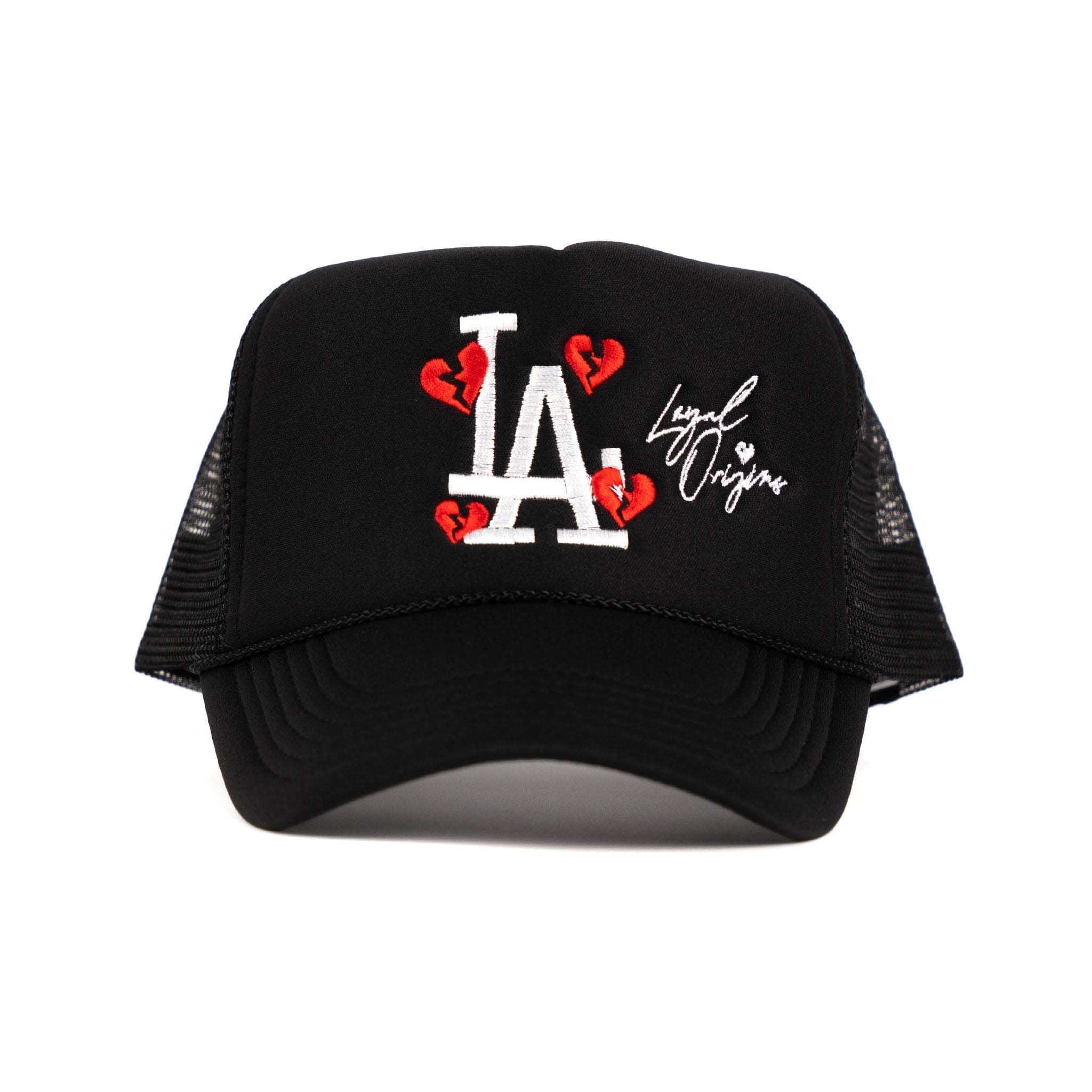 LA Signature Trucker in Black - Off Brand ApparelLA Signature Trucker in Black