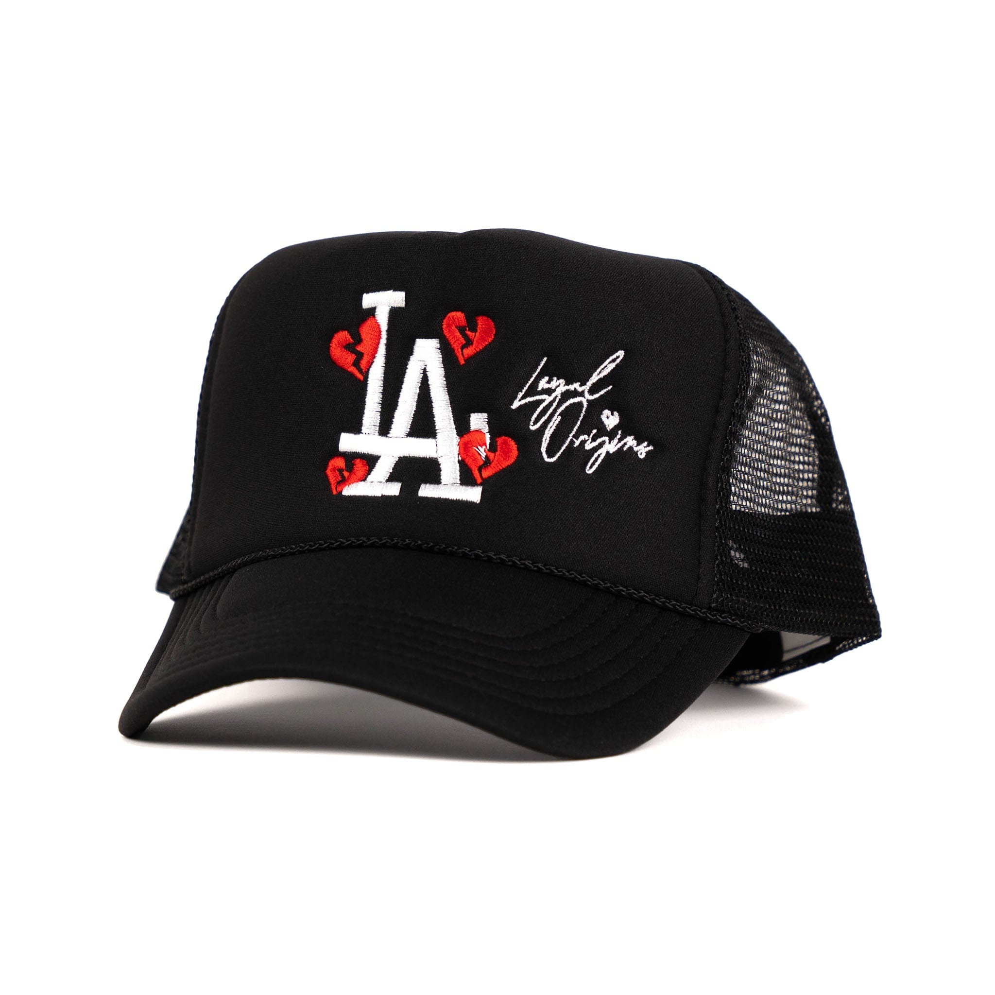 LA Signature Trucker in Black - Off Brand ApparelLA Signature Trucker in Black