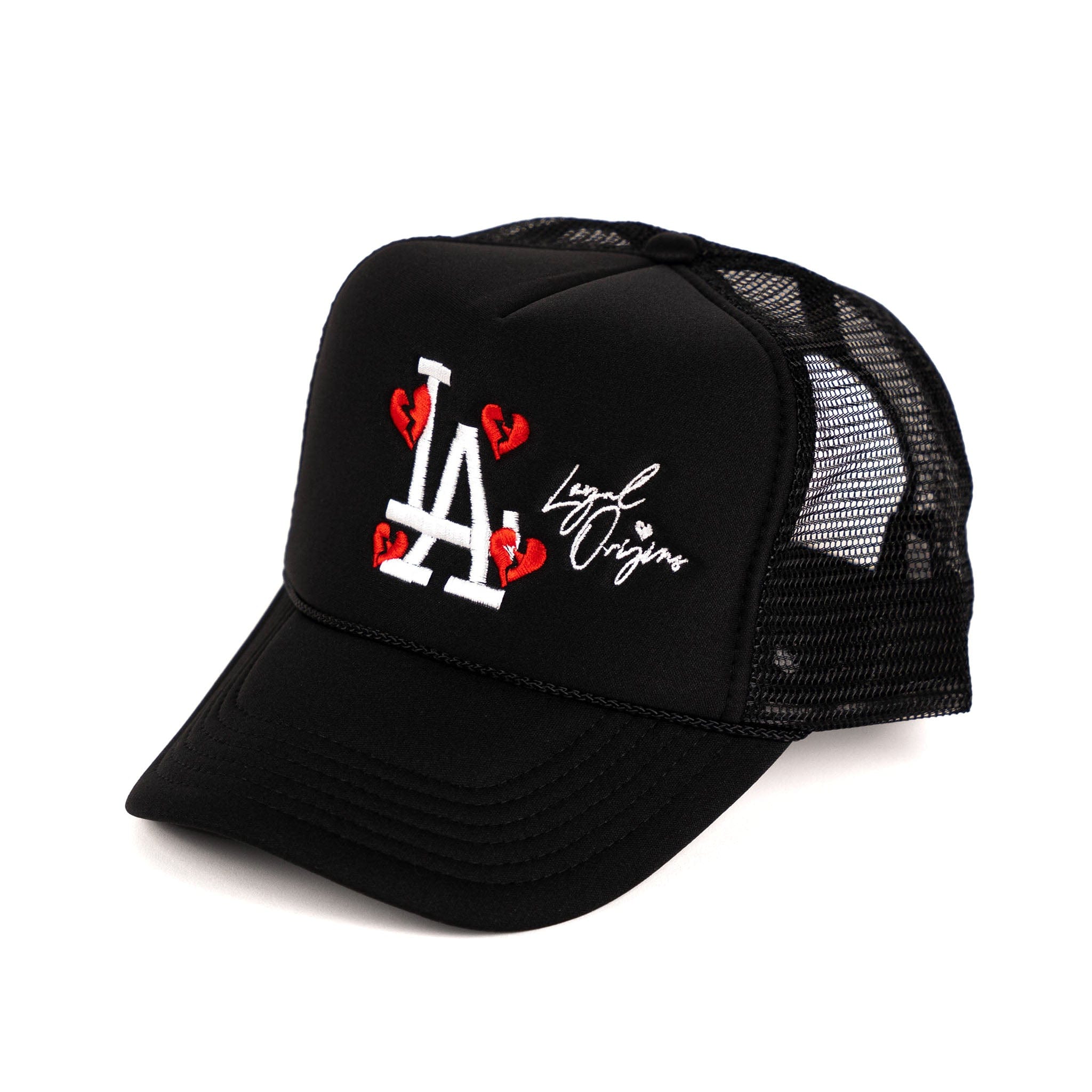 LA Signature Trucker in Black - Off Brand ApparelLA Signature Trucker in Black