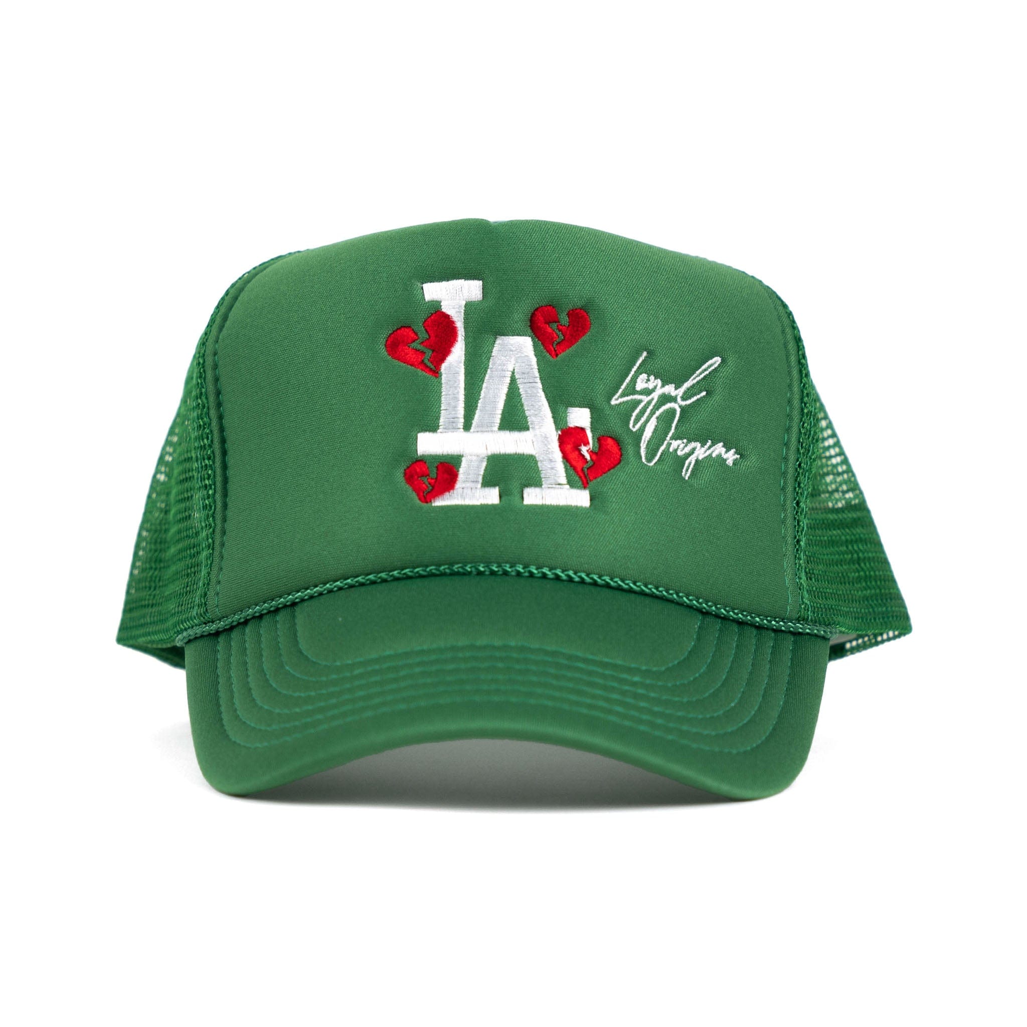 LA Signature Trucker in Green - Off Brand ApparelLA Signature Trucker in Green