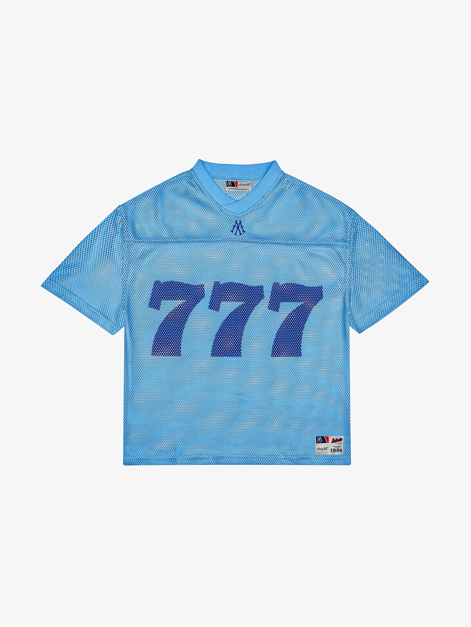 LIGHT BLUE MESH FOOTBALL "777"