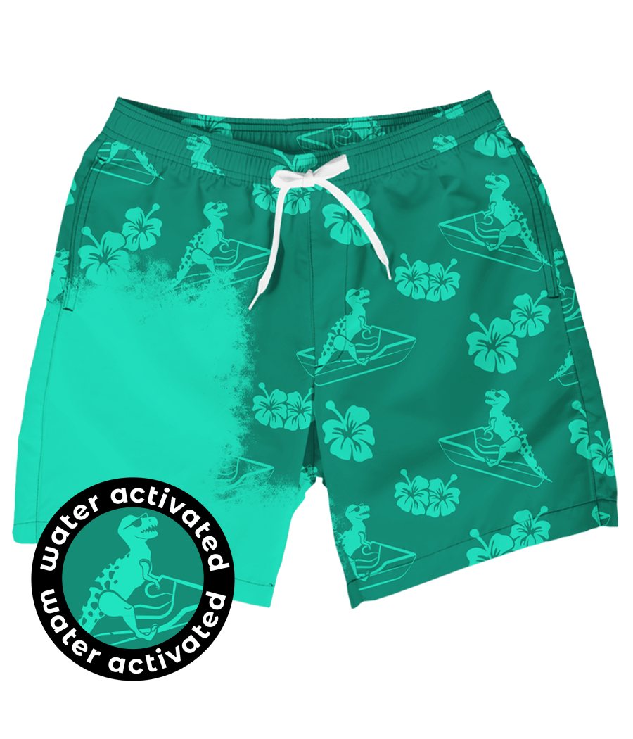 Disappearing Dino Color Changing Swim Trunks