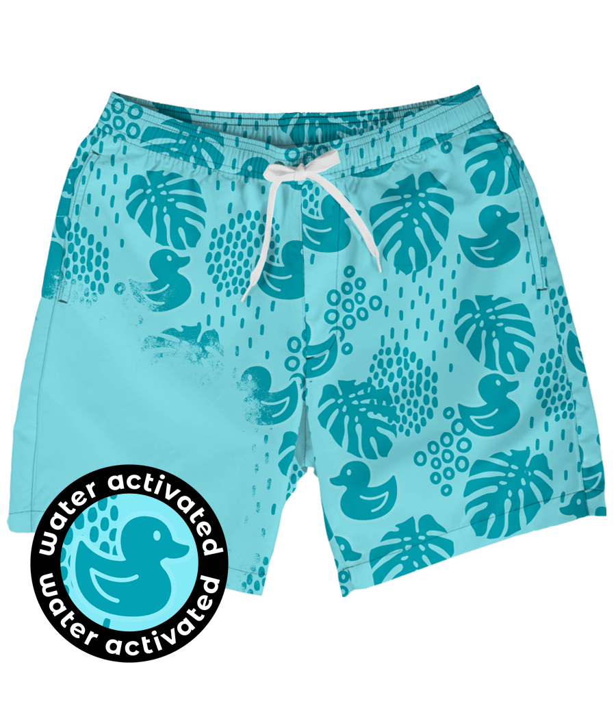 Duck Duck Gone Color Changing Swim Trunks