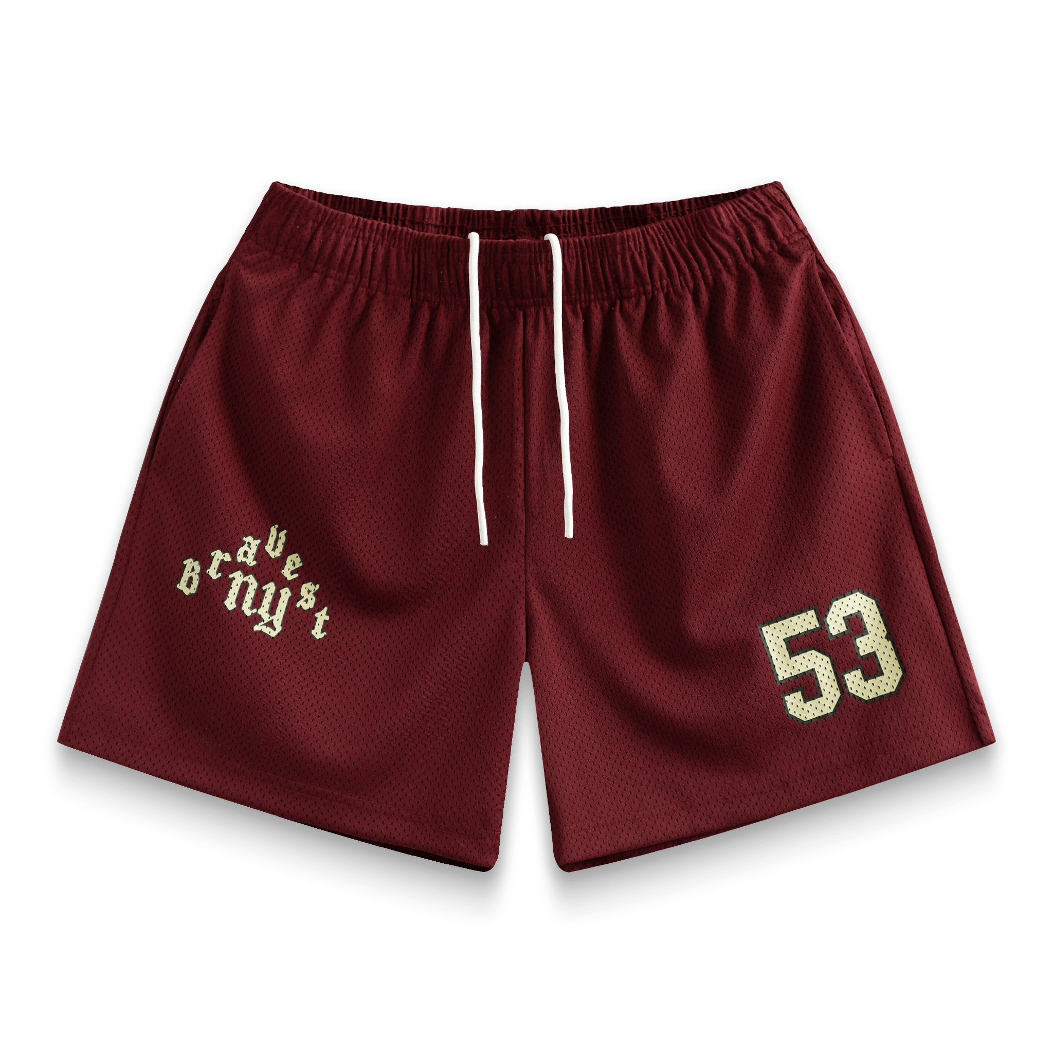 Maroon Varsity Shorts - BYNXMaroon Varsity Shorts