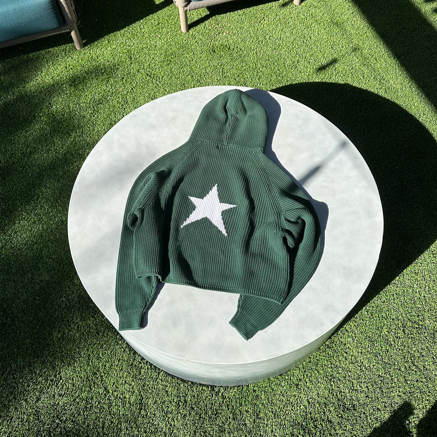 Star Knit Hoodie