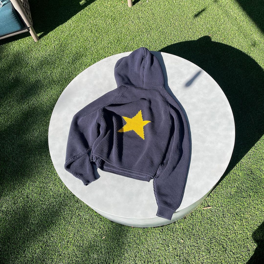 Star Knit Hoodie