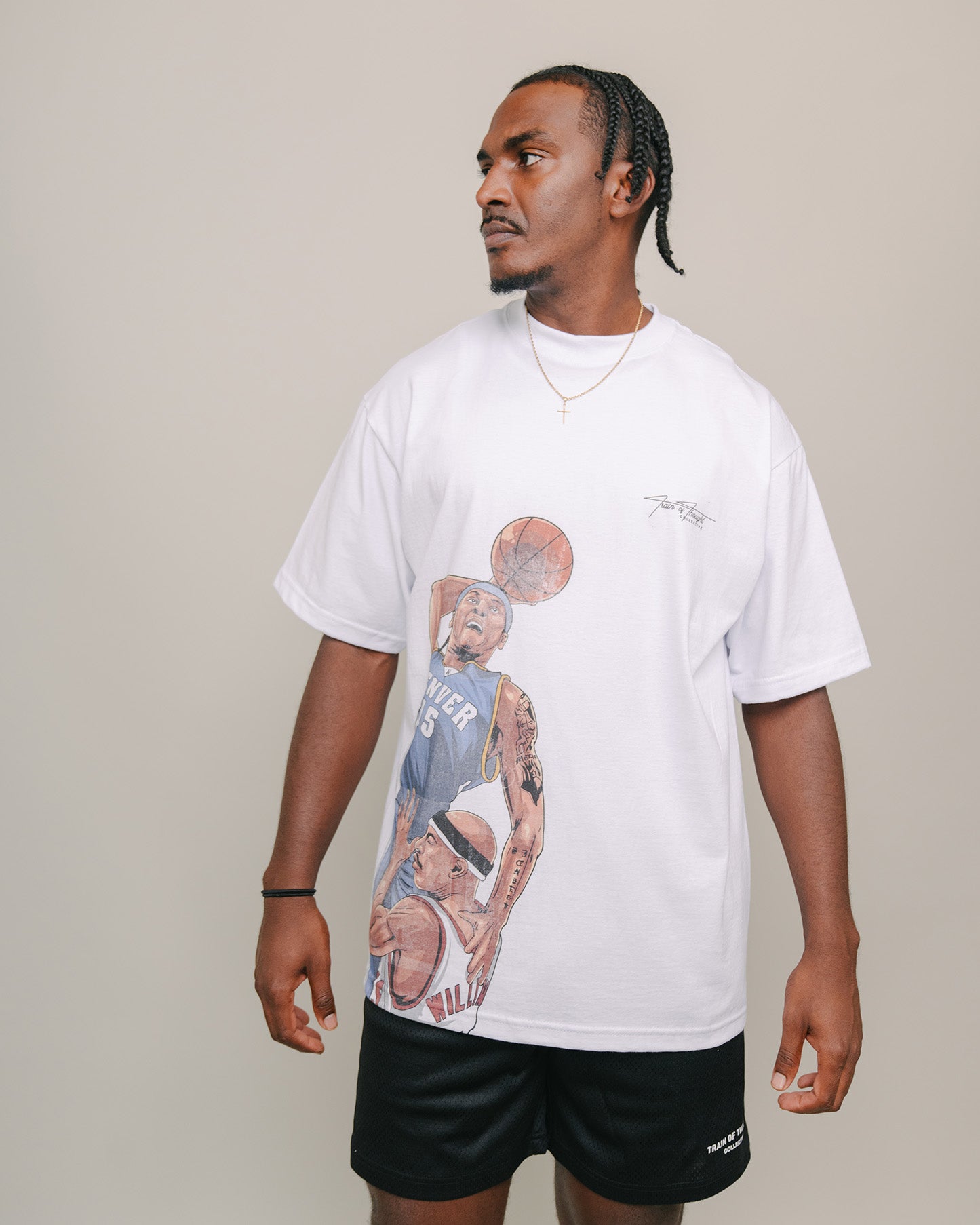 Melo White Tee