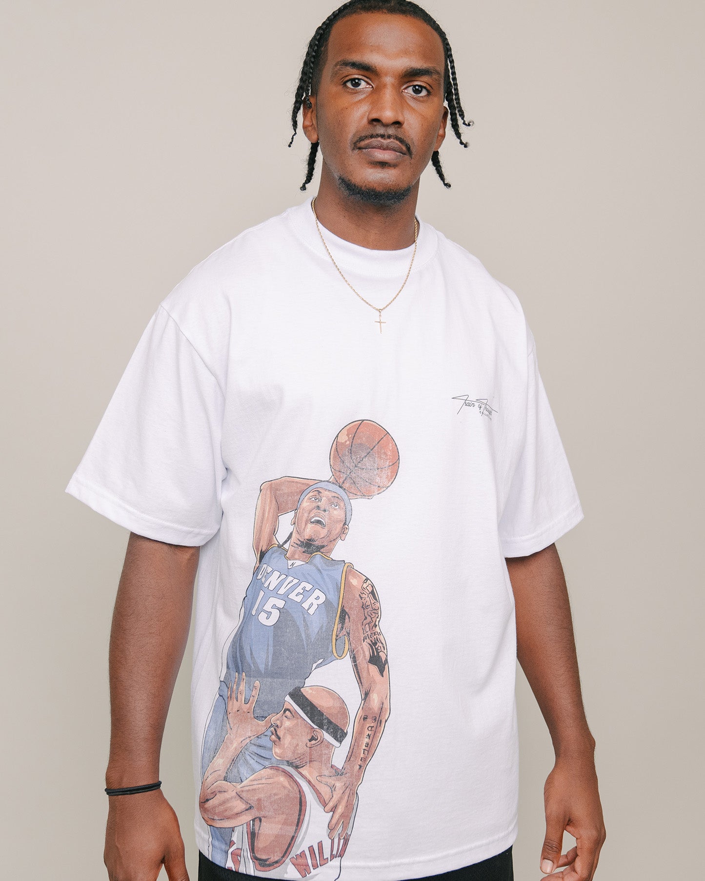 Melo White Tee