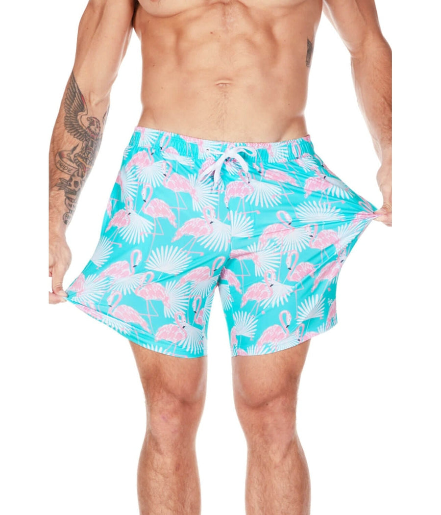 Flamingo Stretch Swim Trunks