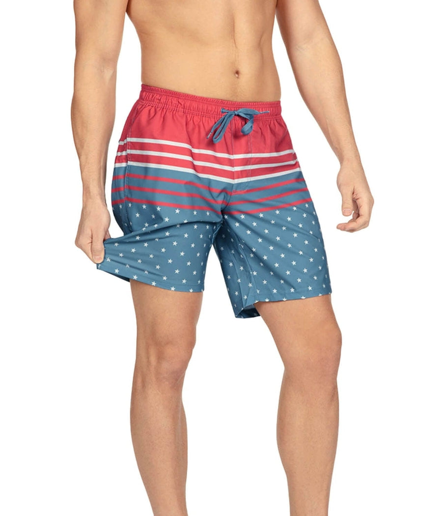 Freedom's Calling Stretch Swim Trunks