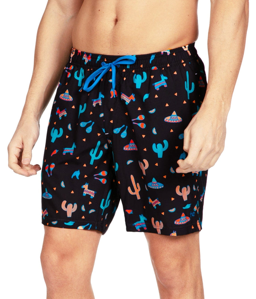 Midnight Fiesta Stretch Swim Trunks