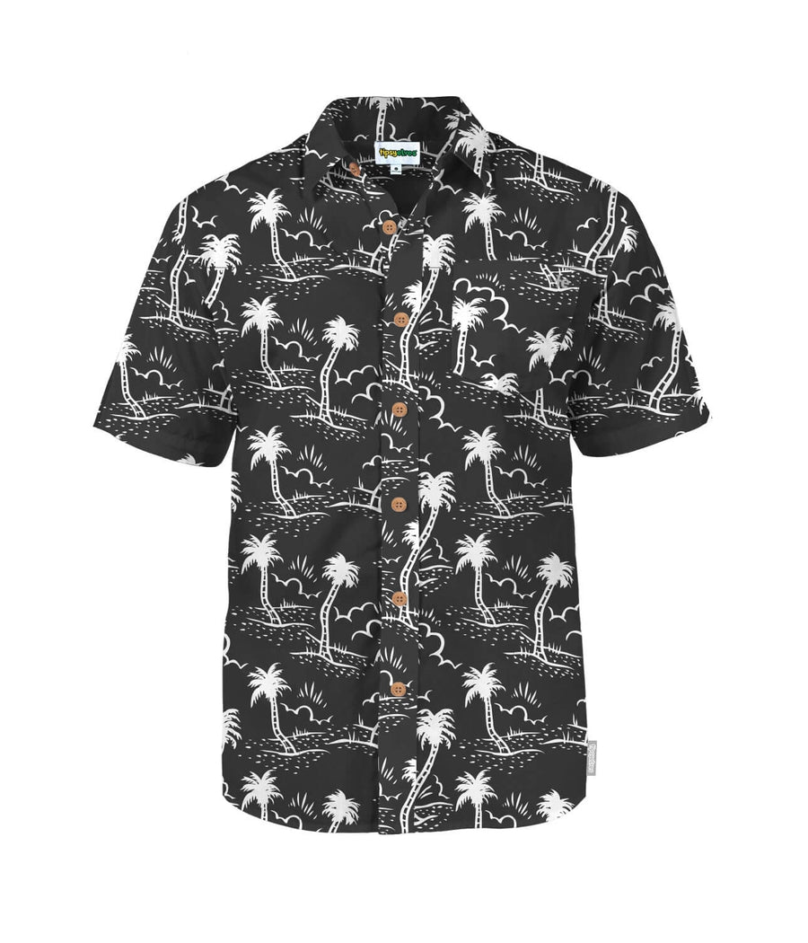 Men's Monochrome Moonlight Hawaiian Shirt