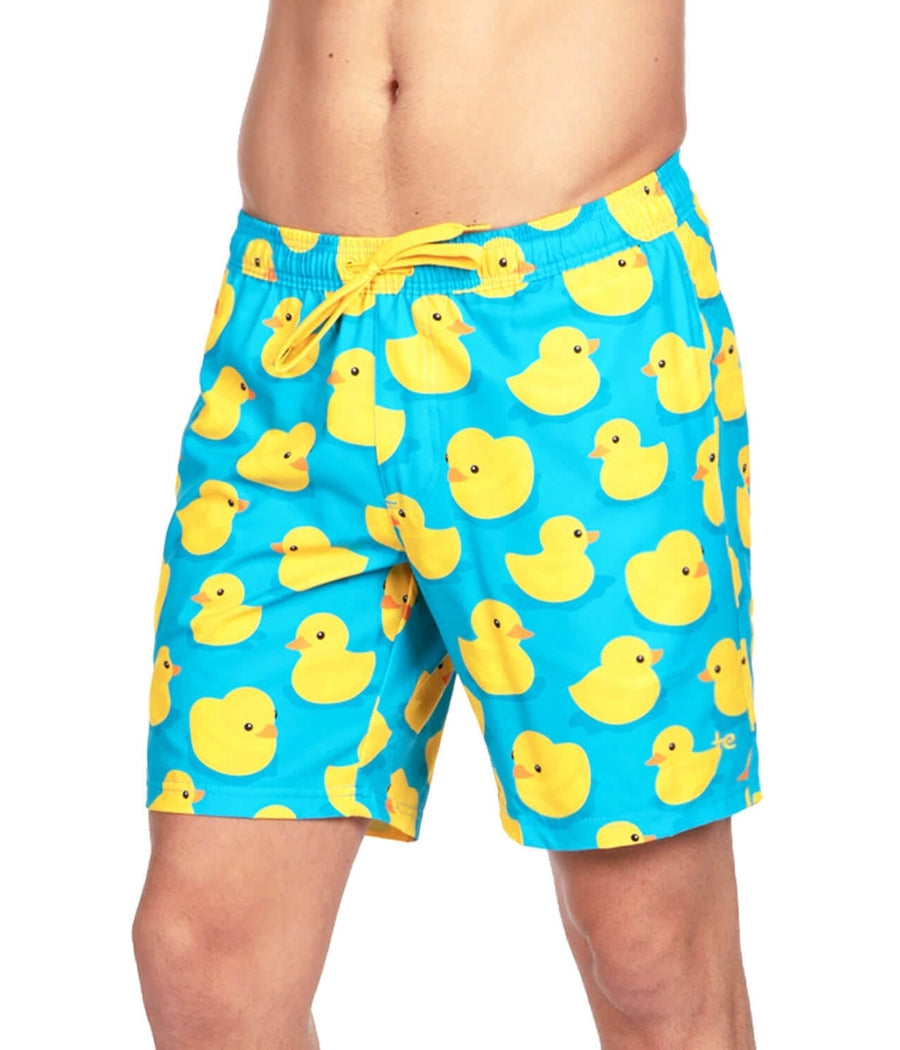 Rubber Ducky Stretch Swim Trunks