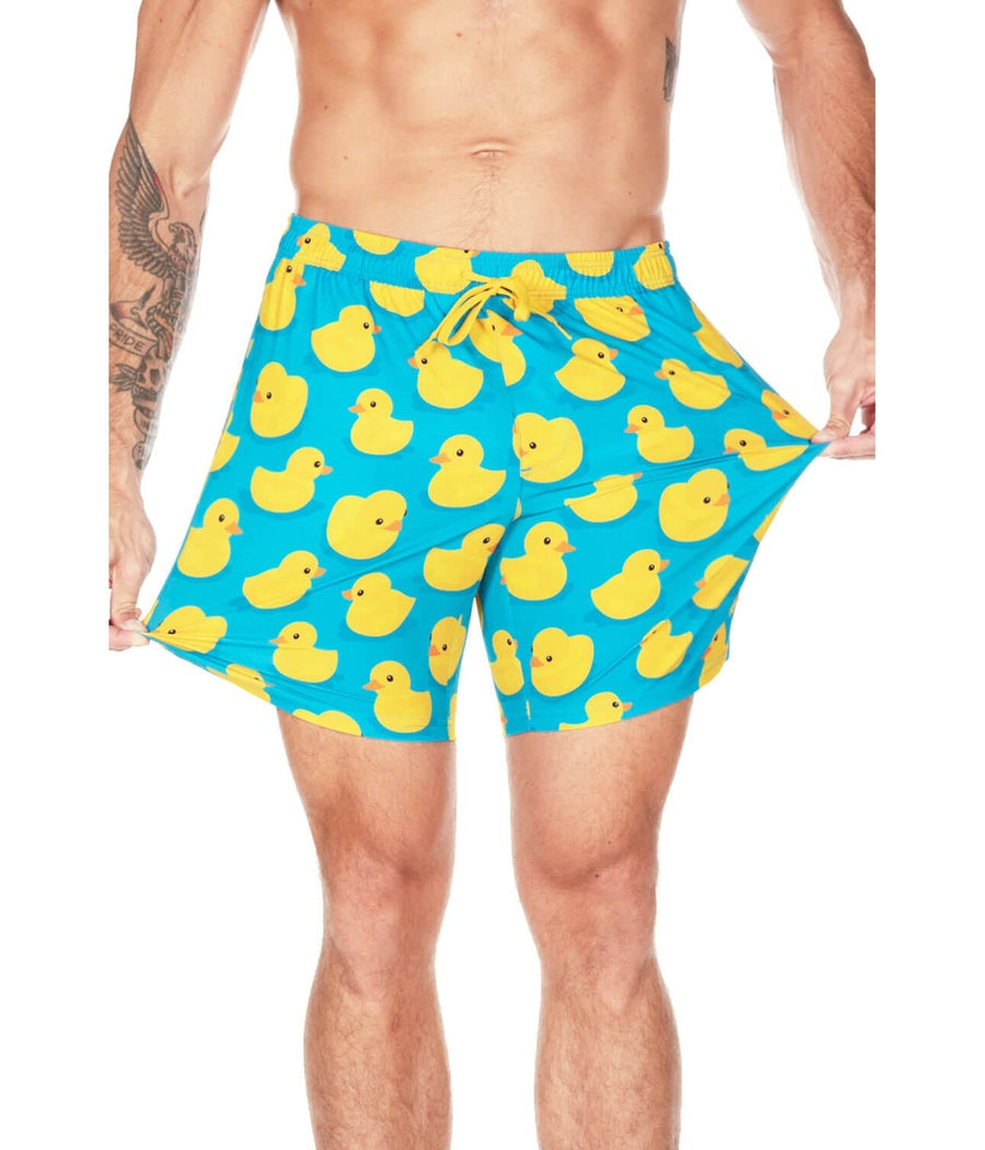 Rubber Ducky Stretch Swim Trunks