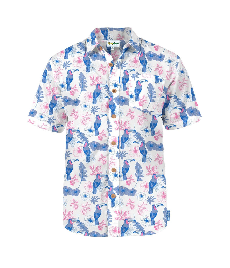 Men's Toucan Tango White Hawaiian Shirt