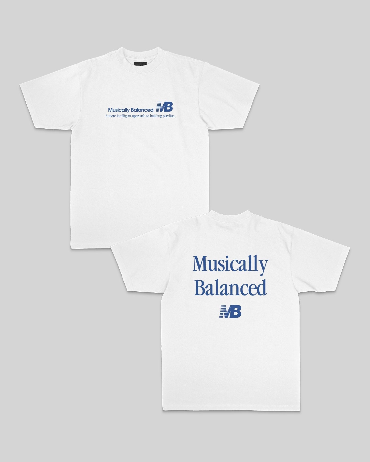 Musically Balanced V2 White Tee