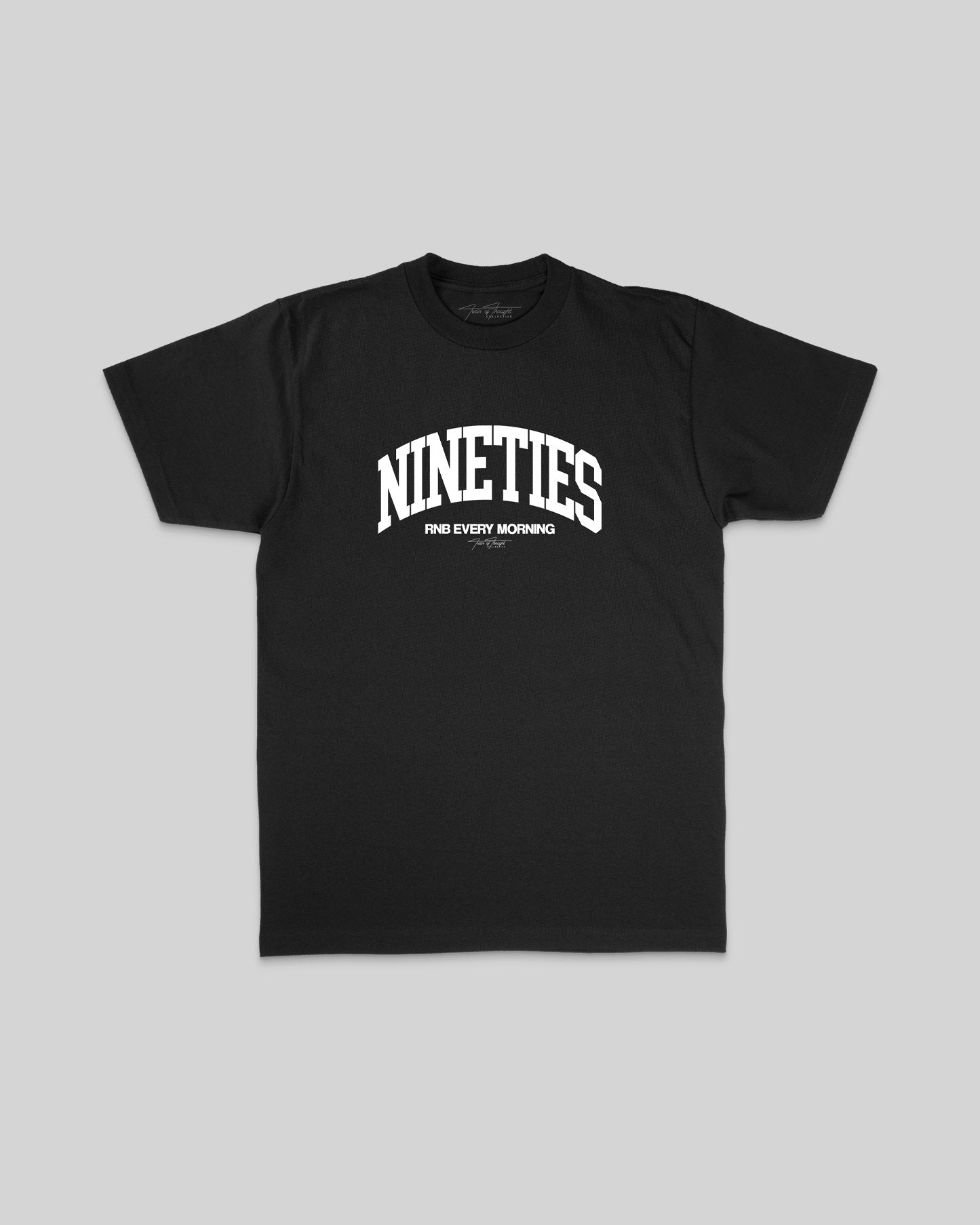 Nineties Rnb Every Morning Arch Black Tee