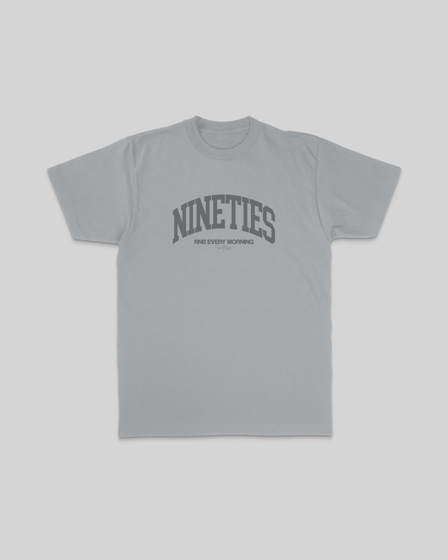 Nineties Rnb Every Morning Arch Grey Tee