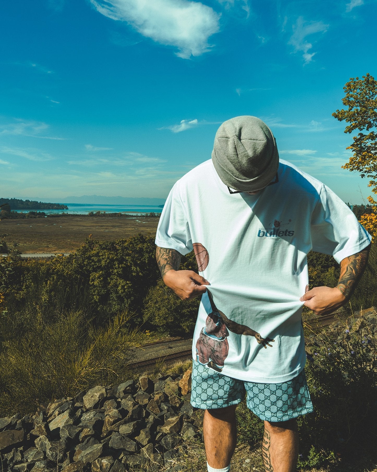 No More Bullets White Tee