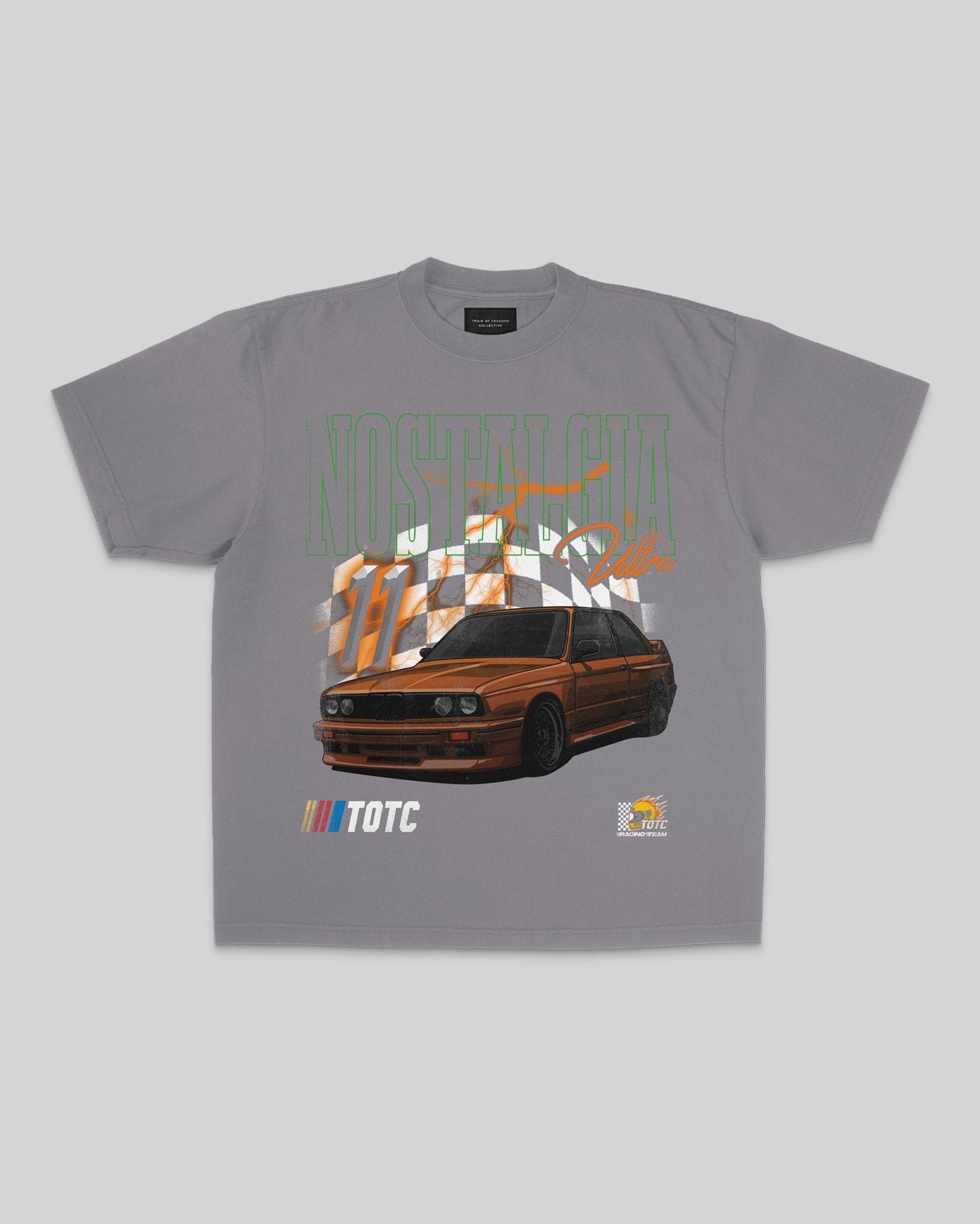 Nostalgia Ultra Racing Garment Dyed Oversized Cement Tee