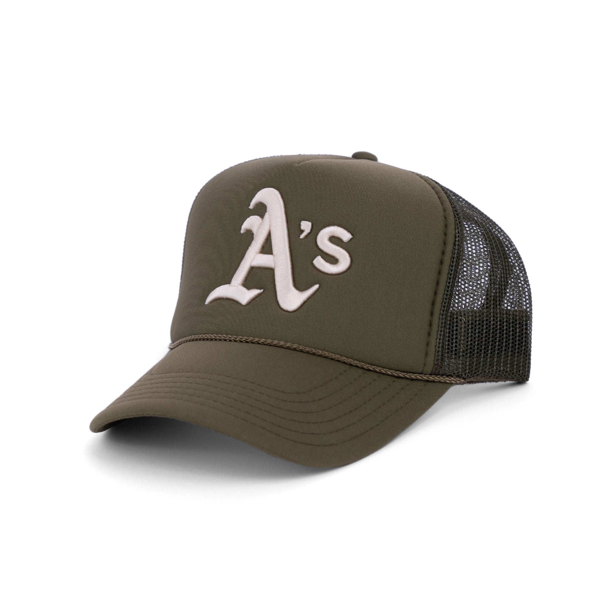 Oakland Trucker in Olive Green - Off Brand ApparelOakland Trucker in Olive Green