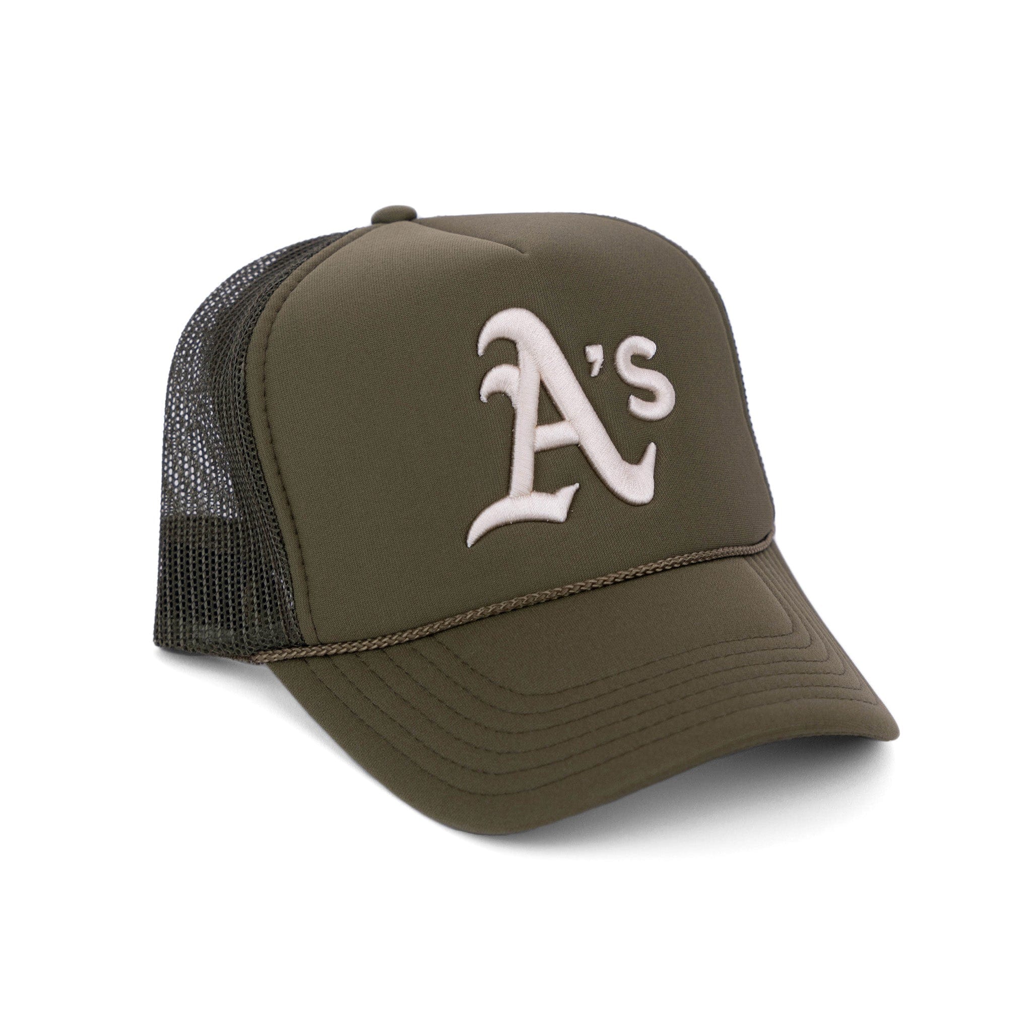 Oakland Trucker in Olive Green - Off Brand ApparelOakland Trucker in Olive Green