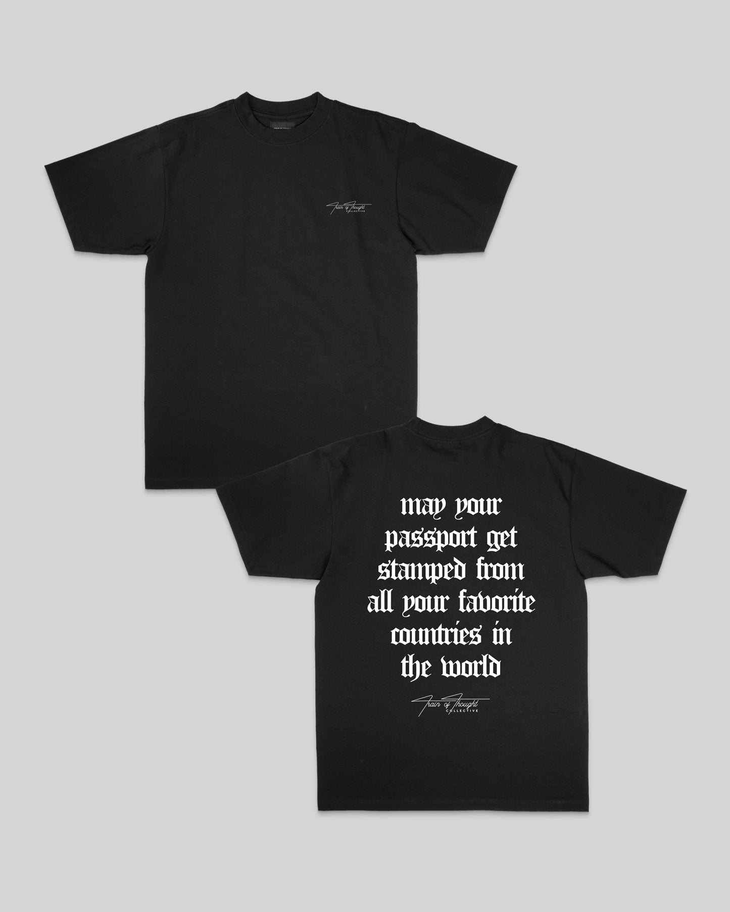 Passport Black Tee