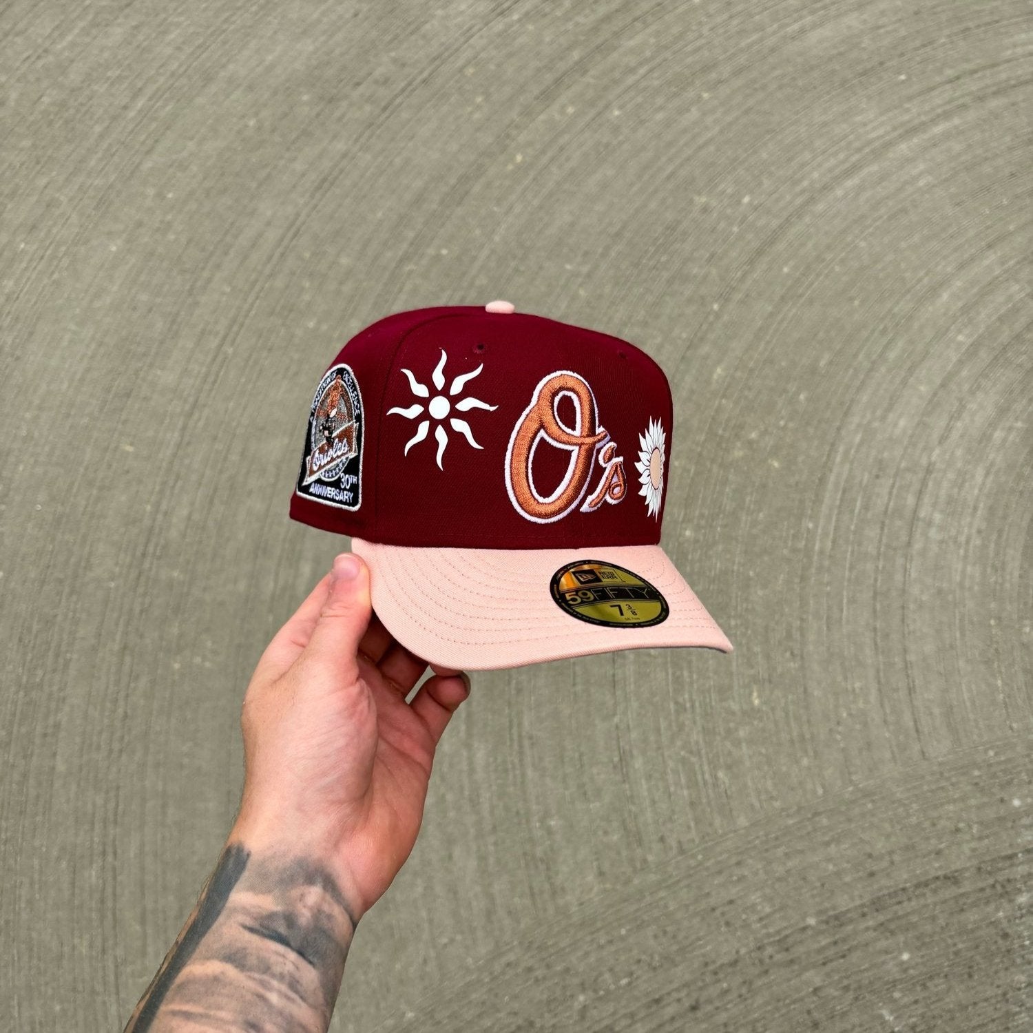 Photosynthesis Peach Orioles Cap