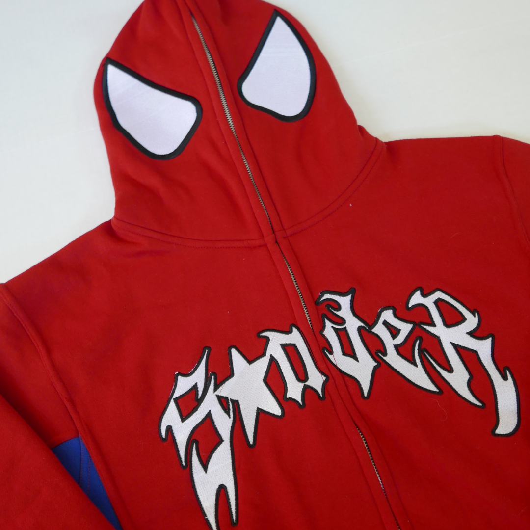 Spider Full-Zip in Red and Blue