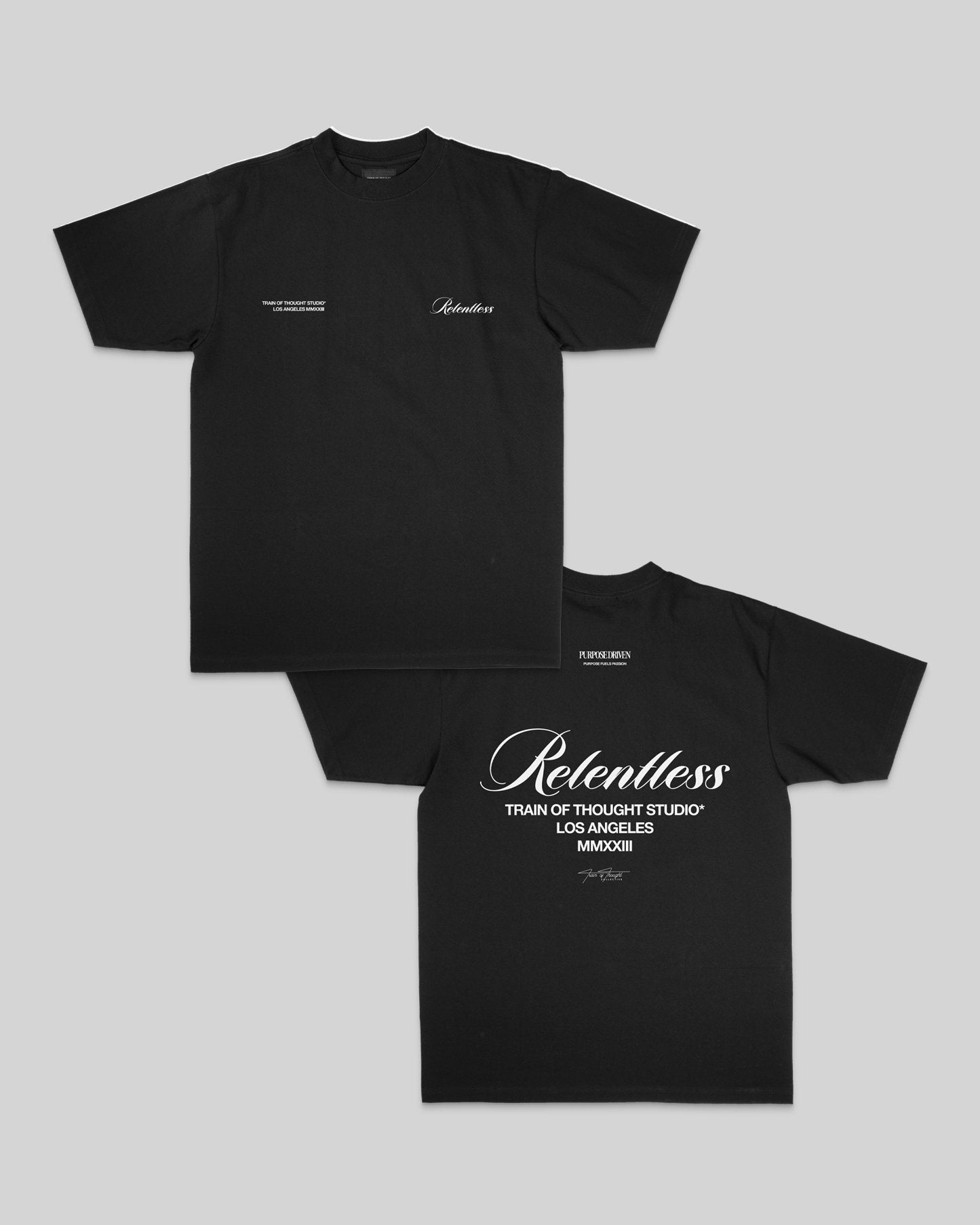 Relentless Black Tee